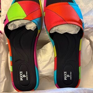 Pucci Slides. Brand new, never worn